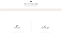 Desktop Screenshot of micuatro.com